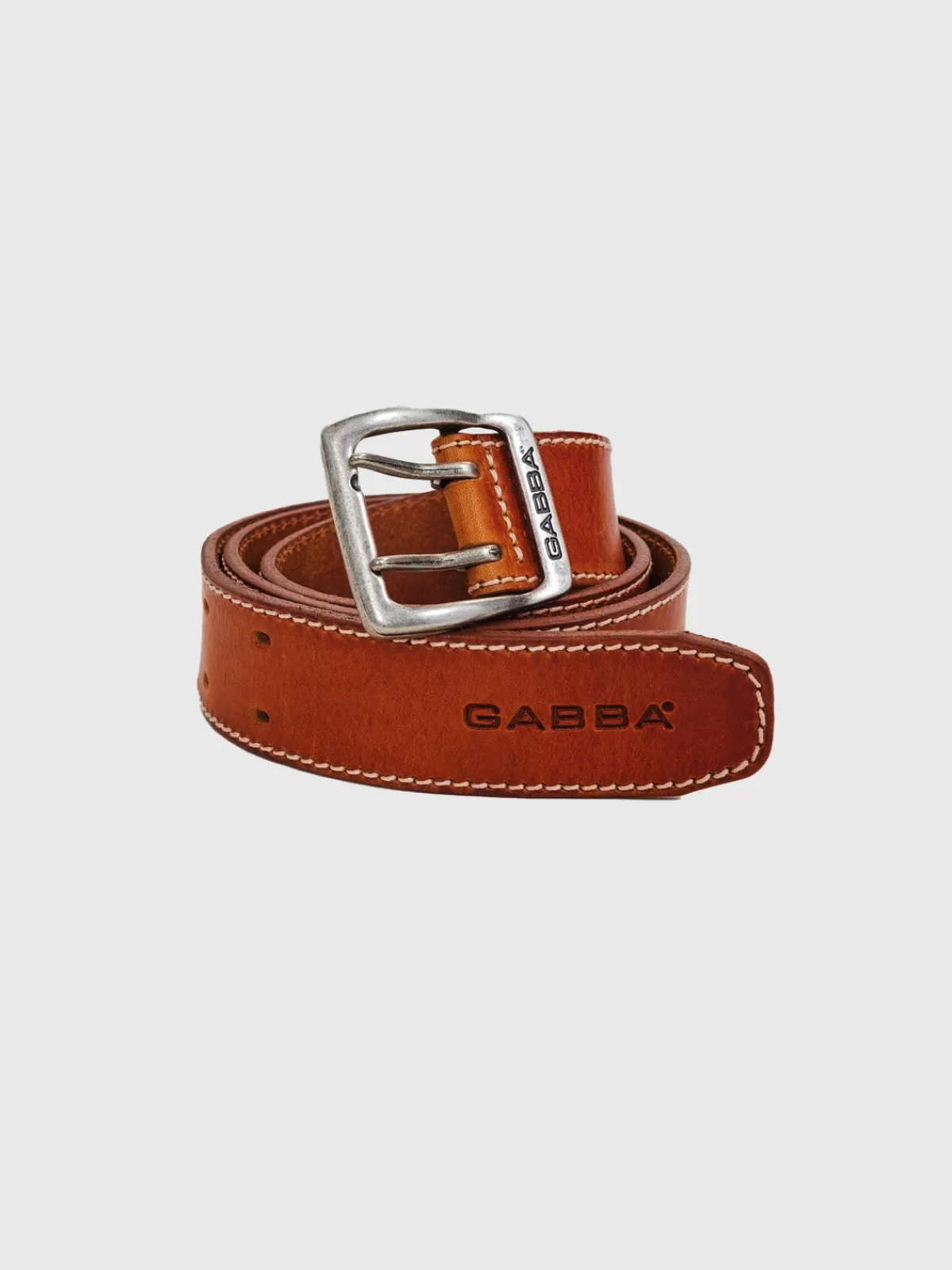 GABBA Accessories<Basta Stitch Belt Cognac