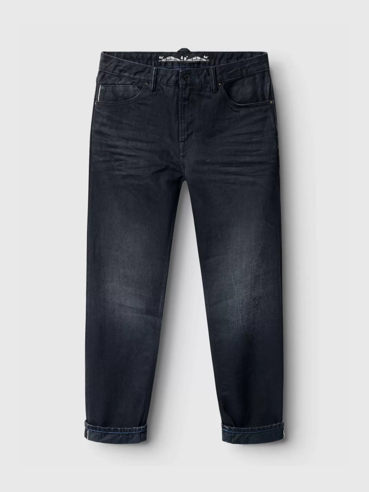 GABBA Jeans<Carl Selvedge 40th Anniversary BlueBlackDenim
