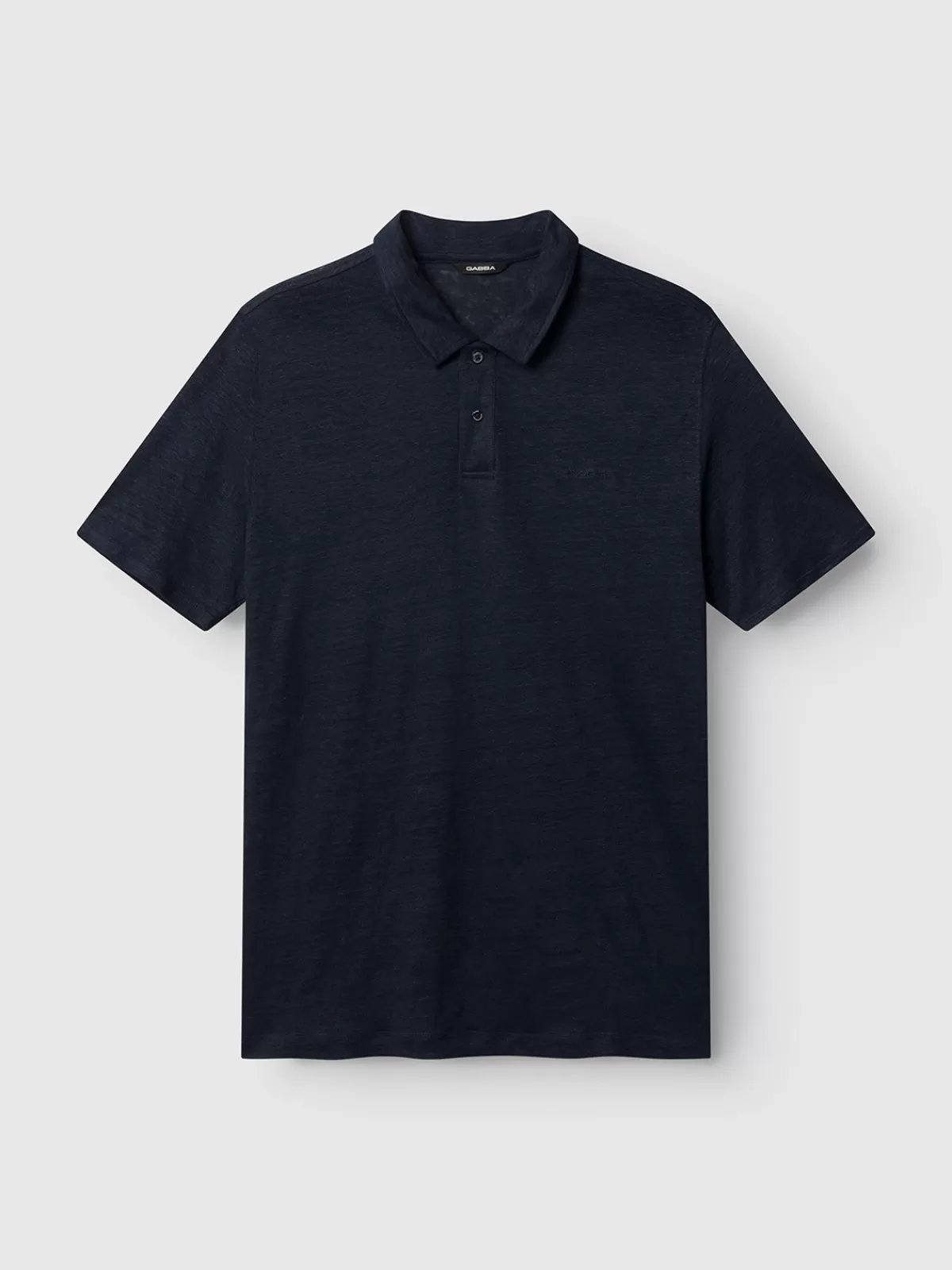GABBA T-shirts<Duke Linen Polo SS NightSky