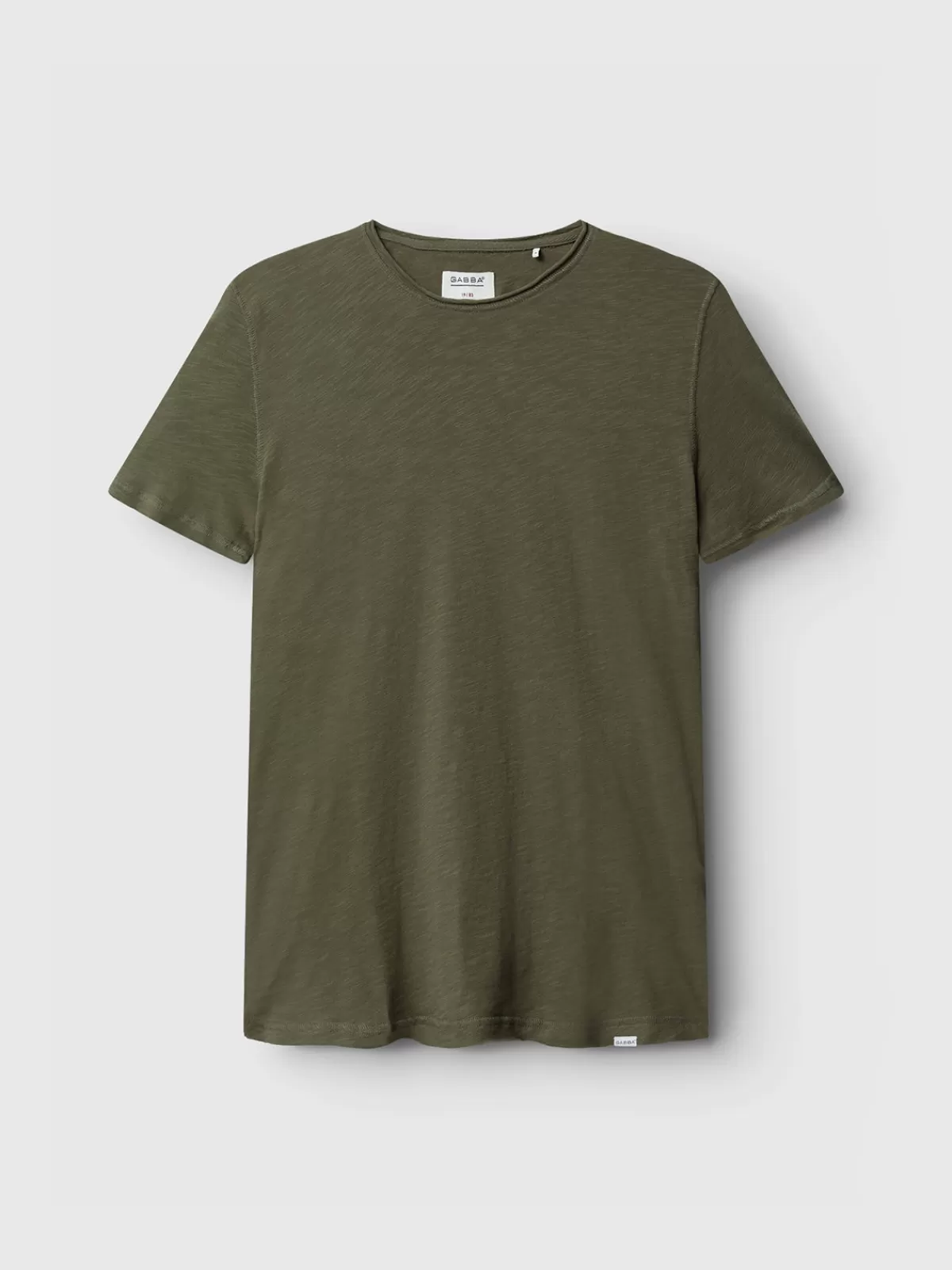 GABBA T-shirts<Konrad Straight Slub Tee Army
