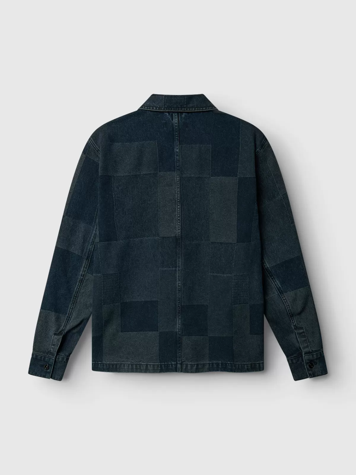 GABBA Overshirts<Scandi Indicheck DarkBlueDenim